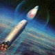 Illustration for article titled The First Spacewalker Created The Best Soviet Cosmic Landscapes